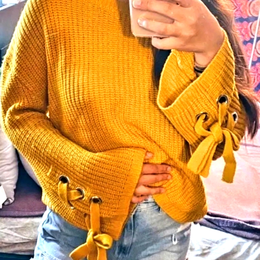 Love by Design Mustard Sweater